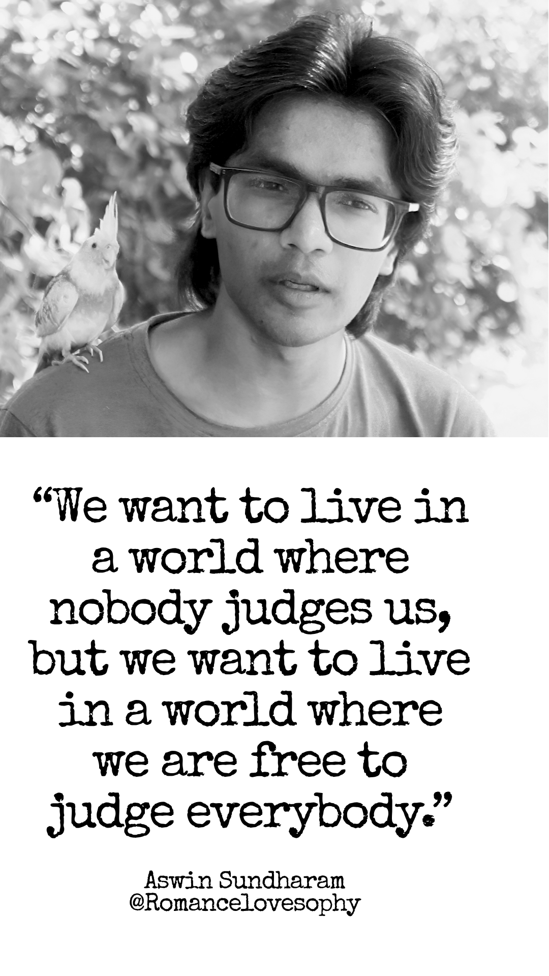 We want a world where no one judges us — but we refuse to give up our own right to judge everyone else.